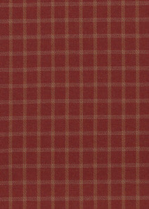 Bute Red by Mulberry Designer Fabric