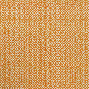 Small Medallion Tangerine by Lee Jofa Designer Fabric