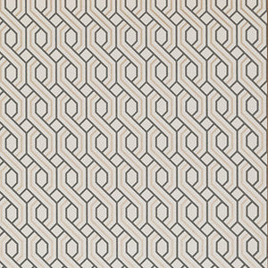 Boxwood Trellis Charcoal/Bronze by G P & J Baker Designer Wallcovering