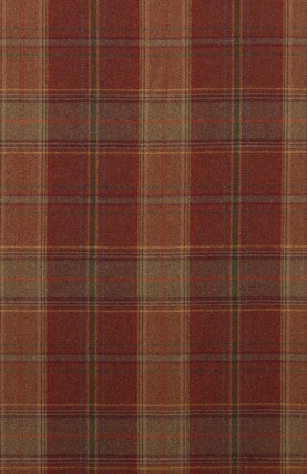 Shetland Plaid Russet by Mulberry Designer Fabric
