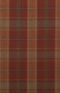 Shetland Plaid Russet by Mulberry Designer Fabric