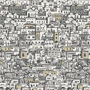 Mediterranea White & Metallic by Cole & Son Designer Wallcovering