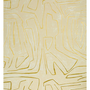 Graffito Ivory/Gold by Groundworks Designer Wallcovering