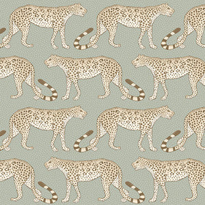 Leopard Walk Olive & White by Cole & Son Designer Wallcovering