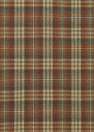 Nevis Red/Green by Mulberry Designer Fabric