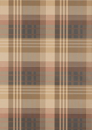Mulberry Ancient Tartan Red/Charcoal by Mulberry Designer Wallcovering