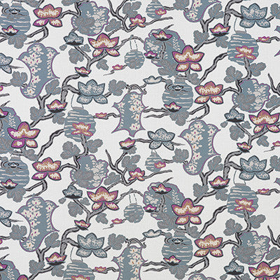 Maria Cobalto/Lavanda by Gaston Y Daniela Designer Fabric