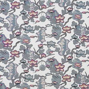 Maria Cobalto/Lavanda by Gaston Y Daniela Designer Fabric