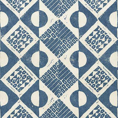 Circles And Squares Wp Azure by Lee Jofa Designer Wallcovering