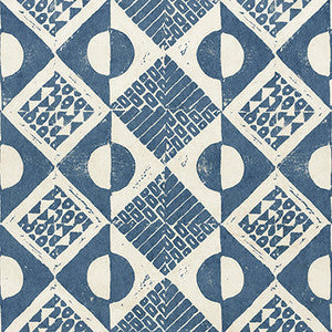 Circles And Squares Wp Azure by Lee Jofa Designer Wallcovering