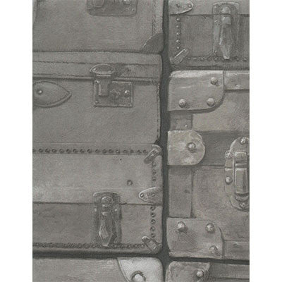 Luggage Gunmetal by Kravet Couture Designer Wallcovering