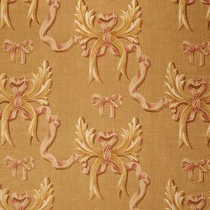 Ophelia'S Bow Sand/Rose by Mulberry Designer Fabric