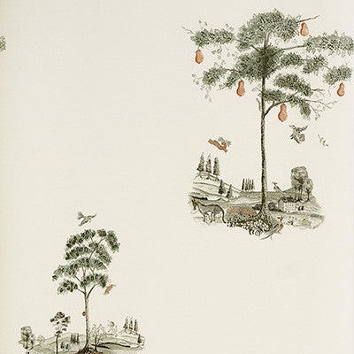 Pear Tree Graphite by Kravet Couture Designer Wallcovering