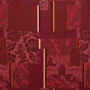 Patchwork Red/Bri by Mulberry Designer Fabric