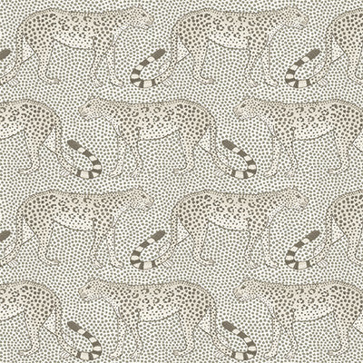 Leopard Walk Black & White by Cole & Son Designer Wallcovering