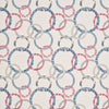 Roundel Cherry/Denim/Cream by Baker Lifestyle Designer Wallcovering