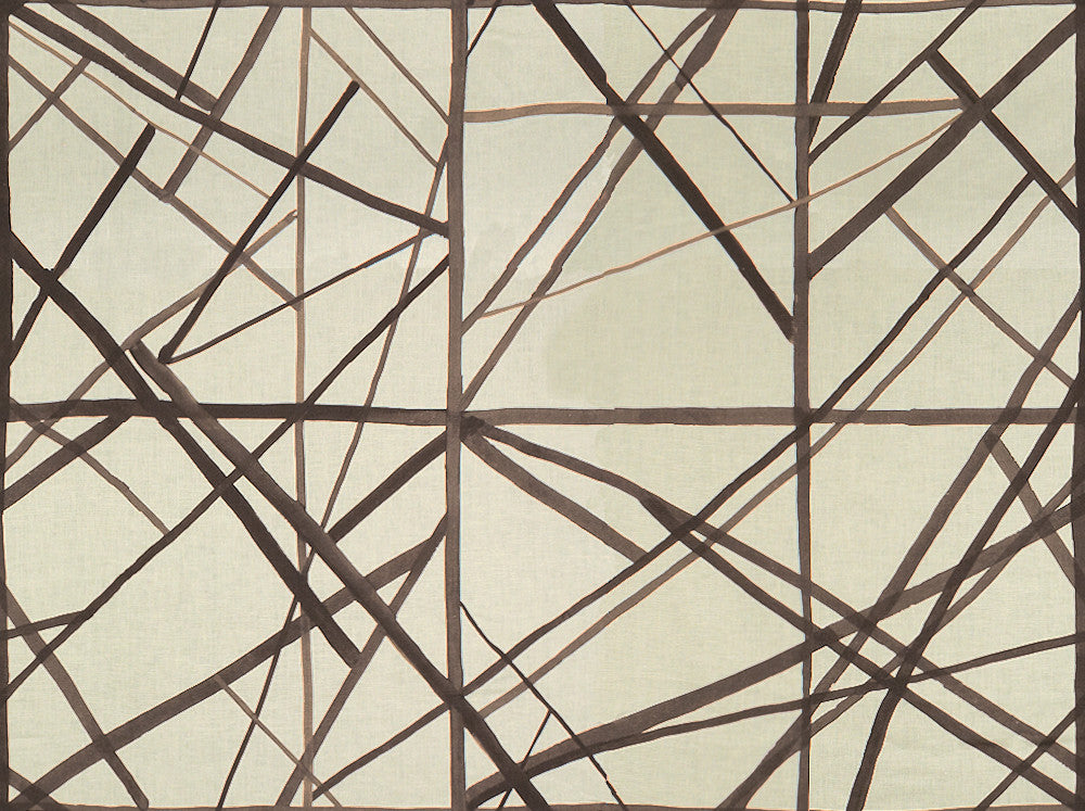 Channels Taupe/Ivory by Lee Jofa Modern Designer Fabric