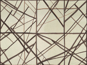 Channels Taupe/Ivory by Lee Jofa Modern Designer Fabric