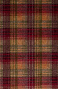Velvet Ancient Tartan Plum by Mulberry Designer Fabric