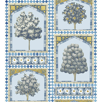 Sultan'S Palace China Blue & Ochre by Cole & Son Designer Wallcovering