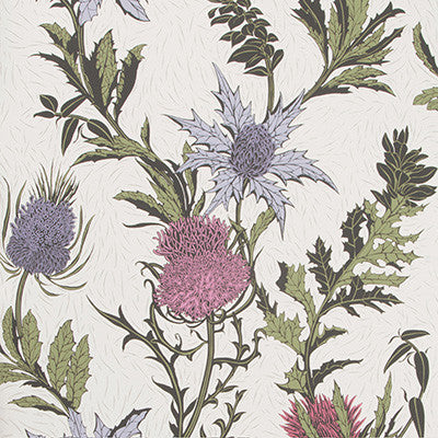 Thistle Lilac/Cerise/White by Cole & Son Designer Wallcovering