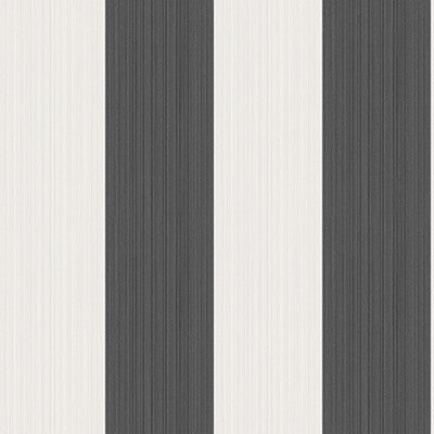 Jaspe Stripe Black + White by Cole & Son Designer Wallcovering