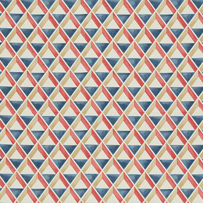 Cannes Print Red/Blue by Lee Jofa Designer Fabric