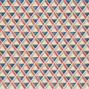 Cannes Print Red/Blue by Lee Jofa Designer Fabric