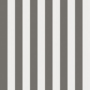 Regatta Stripe Black/White/Linen by Cole & Son Designer Wallcovering