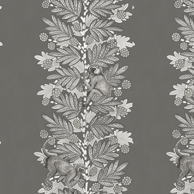 Acacia Charcoal & Silver by Cole & Son Designer Wallcovering