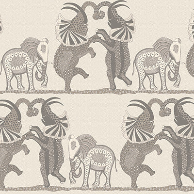 Safari Dance Pale Stone & Grey by Cole & Son Designer Wallcovering