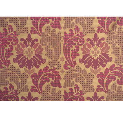 Patchwork Damask Silk Russett by Mulberry Designer Fabric