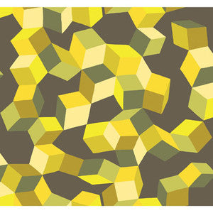 Puzzle Yellow And Black by Cole & Son Designer Wallcovering