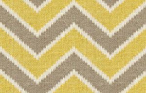 Amani Taupe/Yellow by Baker Lifestyle Designer Fabric