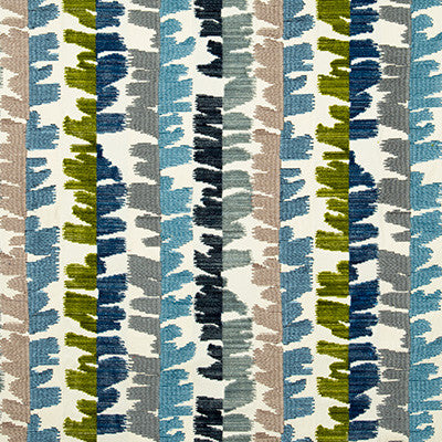 Fractal Velvet Blue/Green by Groundworks Designer Fabric