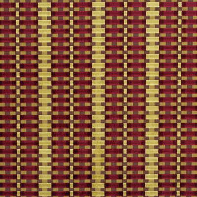 Striscia Velvet Ruby by Groundworks Designer Fabric