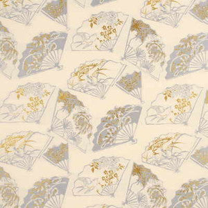 Fans Silver Fox by G P & J Baker Designer Fabric