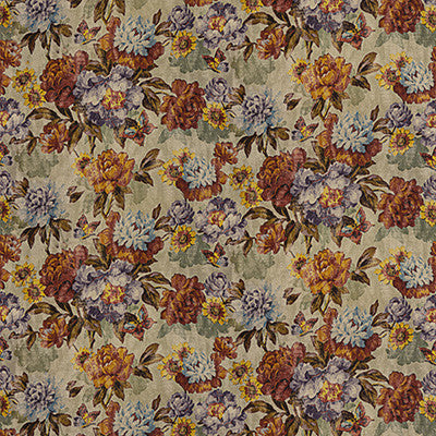Botanica Red/Plum by Mulberry Designer Fabric