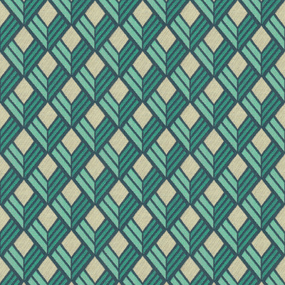 New Grille Blue/Navy by Lee Jofa Modern Designer Fabric
