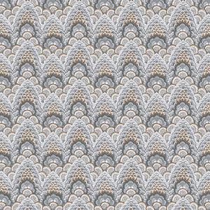 Ganges Tabaco/Gris by Gaston Y Daniela Designer Fabric