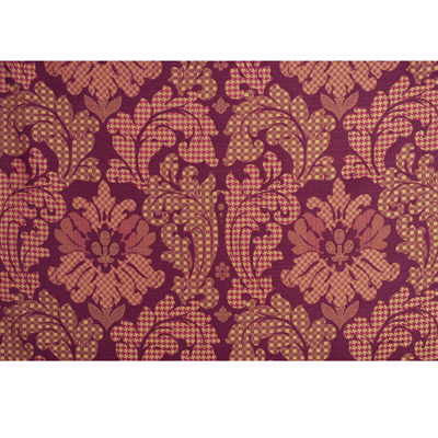 Patchwork Damask Silk Red/Gold by Mulberry Designer Fabric