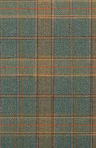 Shetland Plaid Teal by Mulberry Designer Fabric