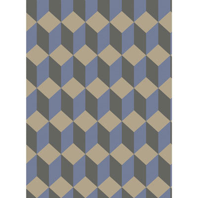 Delano Blue And Black by Cole & Son Designer Wallcovering