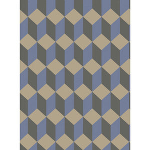 Delano Blue And Black by Cole & Son Designer Wallcovering