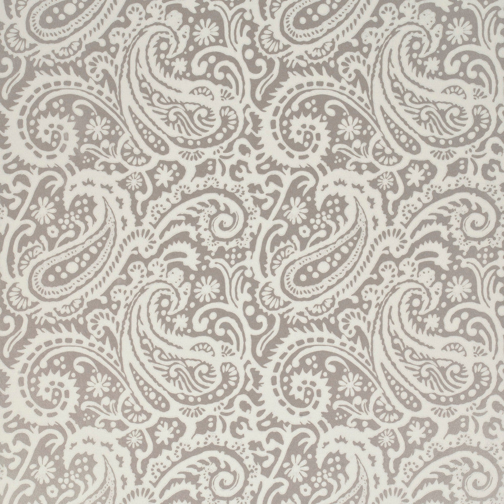 Kinward Silver/Ivory by Baker Lifestyle Designer Wallcovering
