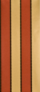 Valentino Stripe Flock Red/Gold by G P & J Baker Designer Wallcovering