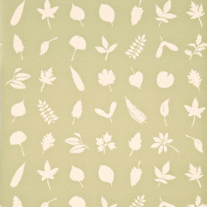 Tumbling Leaves Green by Baker Lifestyle Designer Wallcovering