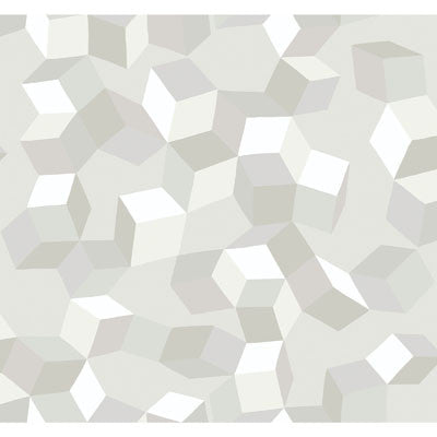 Puzzle White On White by Cole & Son Designer Wallcovering