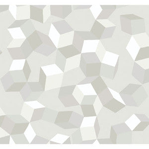 Puzzle White On White by Cole & Son Designer Wallcovering