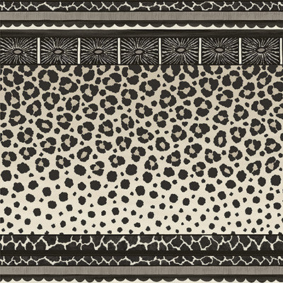Zulu Border Black & White by Cole & Son Designer Wallcovering